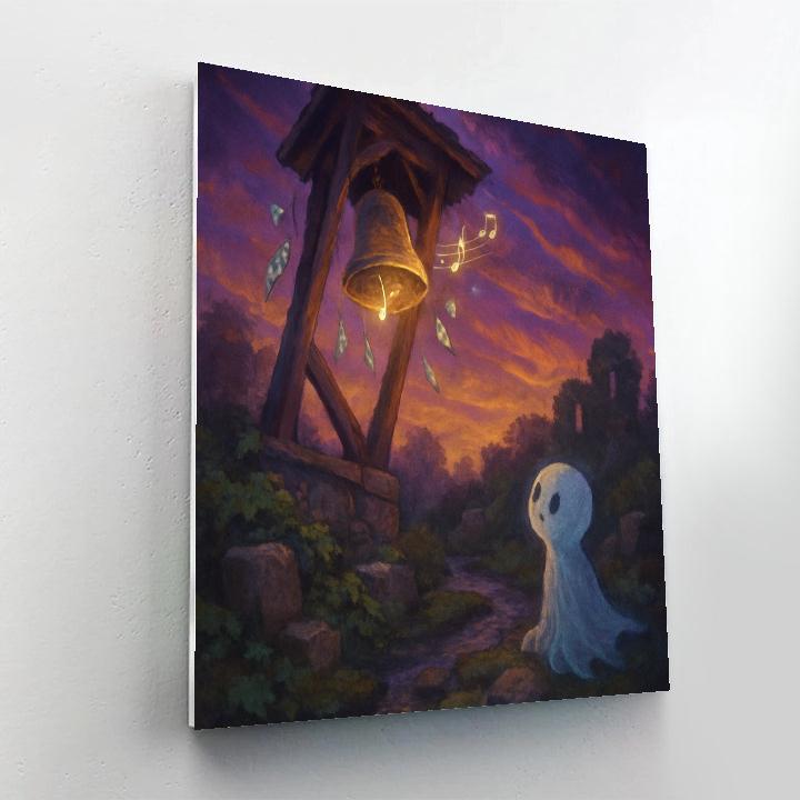 Crumbling Bellhouse At Hallowfall paint by numbers