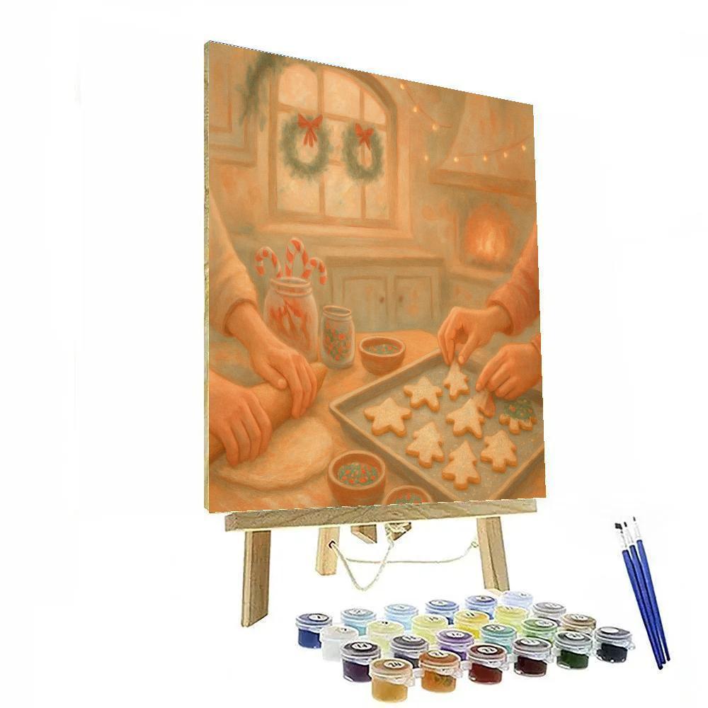 Christmas Cookie Baking Warmth painting number kit