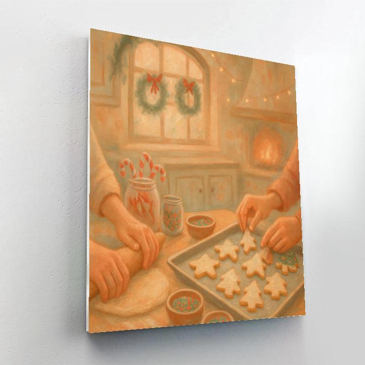 Christmas Cookie Baking Warmth painting number kit