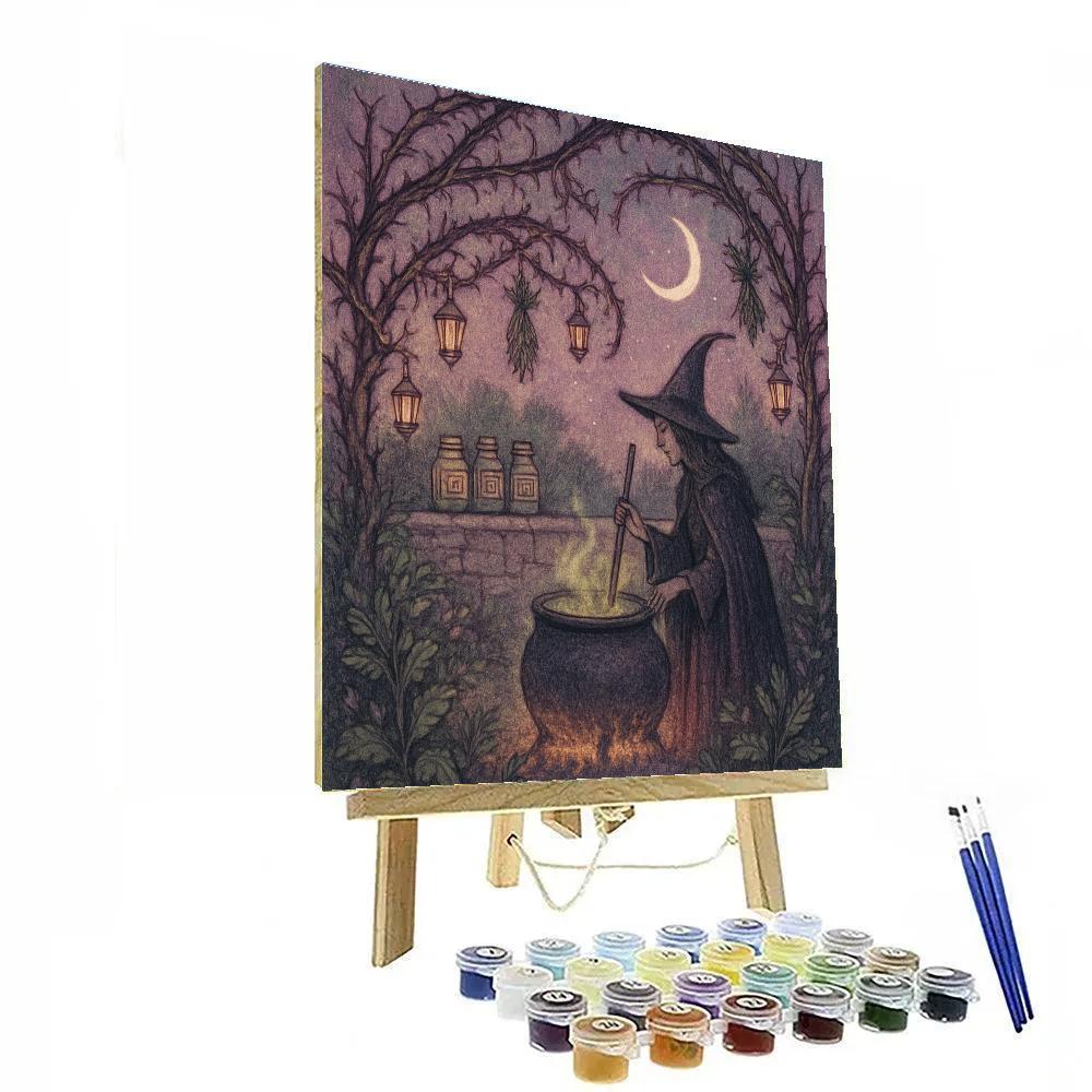 Bramble Witch Garden Paint by numbers art