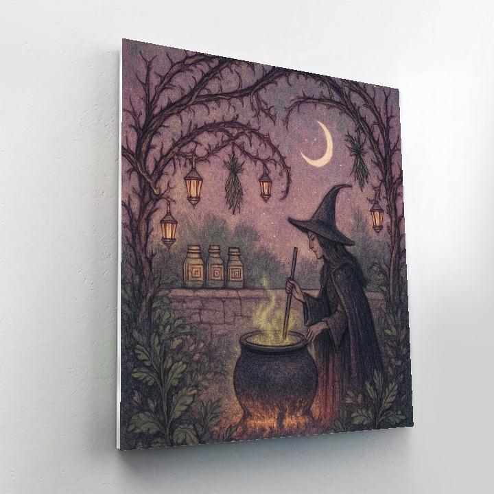 Bramble Witch Garden Paint by numbers art