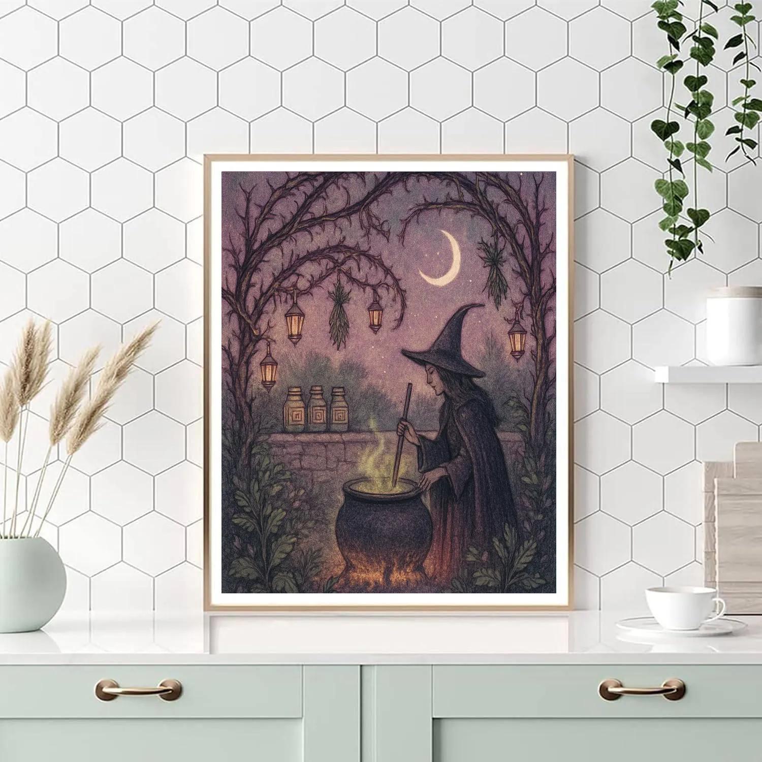 Bramble Witch Garden Paint by numbers art