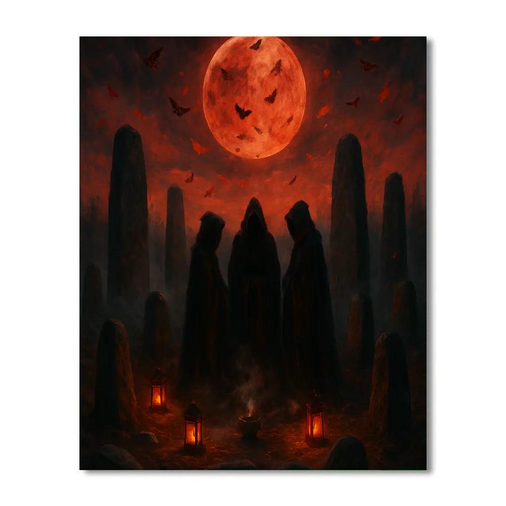 Lantern Circle At Witching Hollow paint by color
