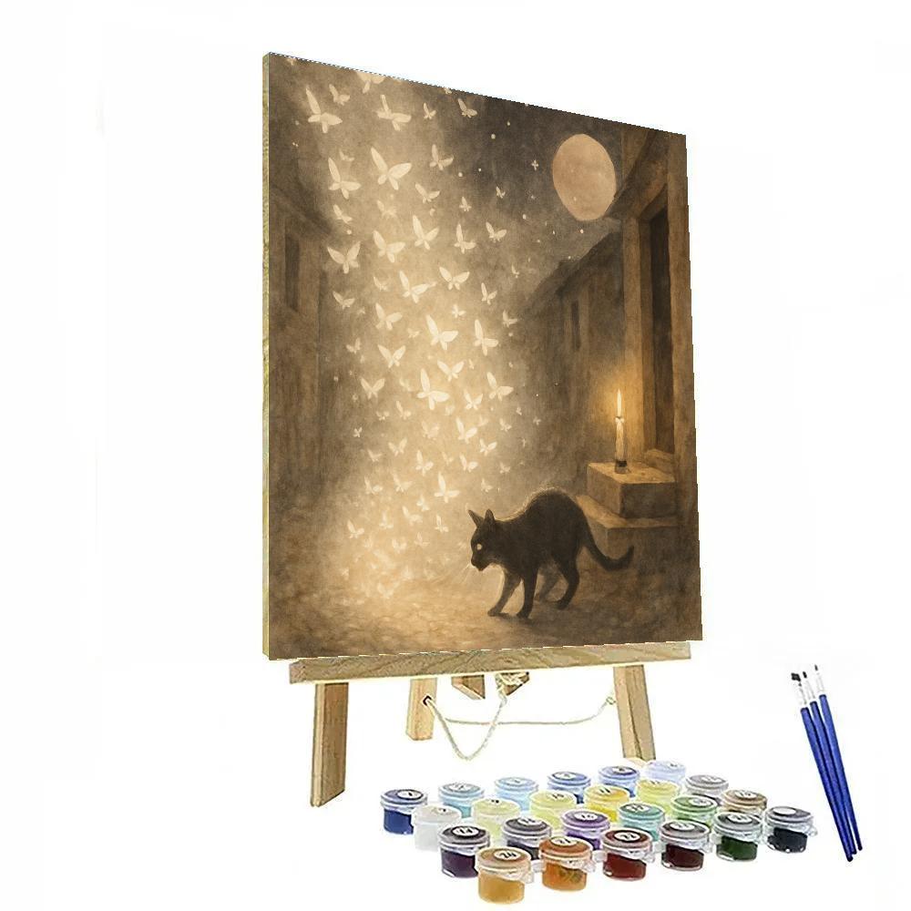 Mothlight Hollow Lane Number painting