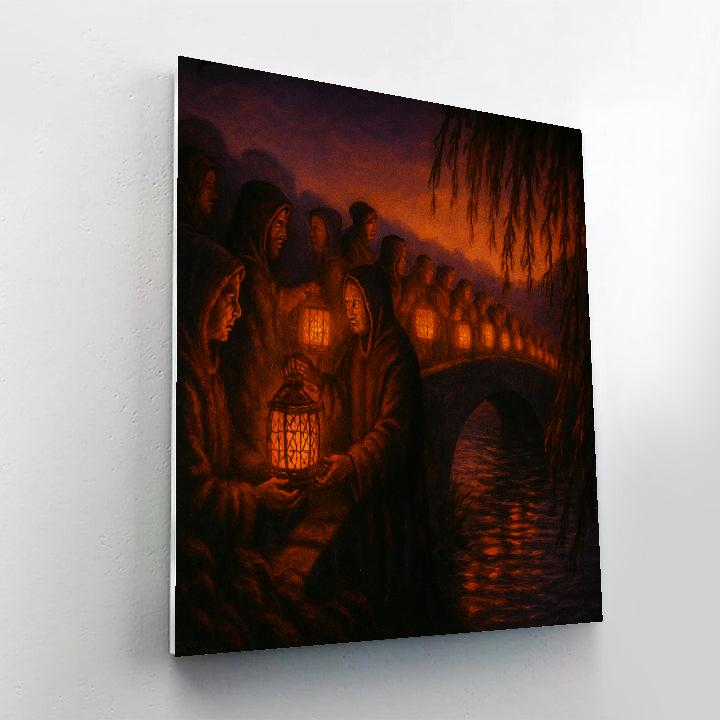 The Lanterning Of Hollow Bridge DIY paint by numbers