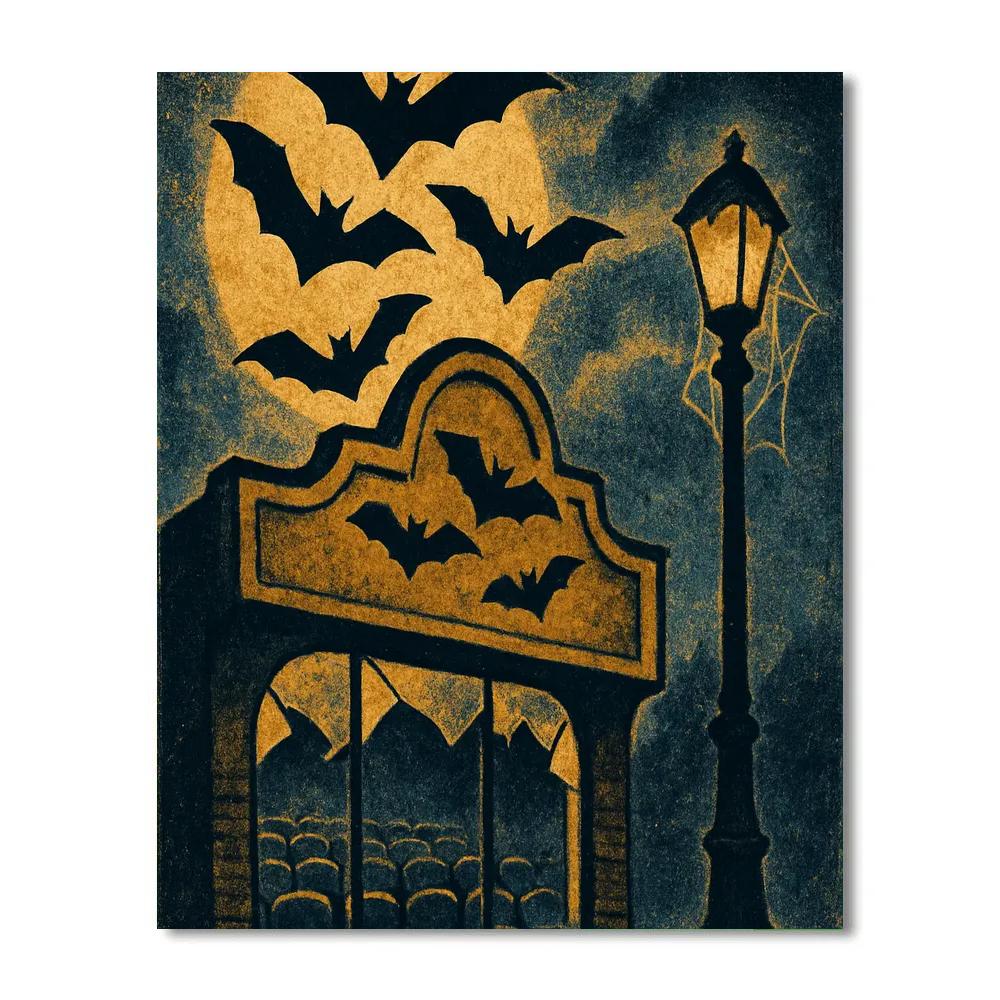 Twilight Of The Paper Bats DIY paint by numbers