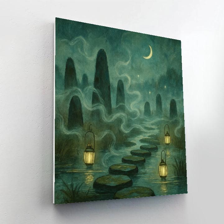 The Whispering Fen paint by numbers