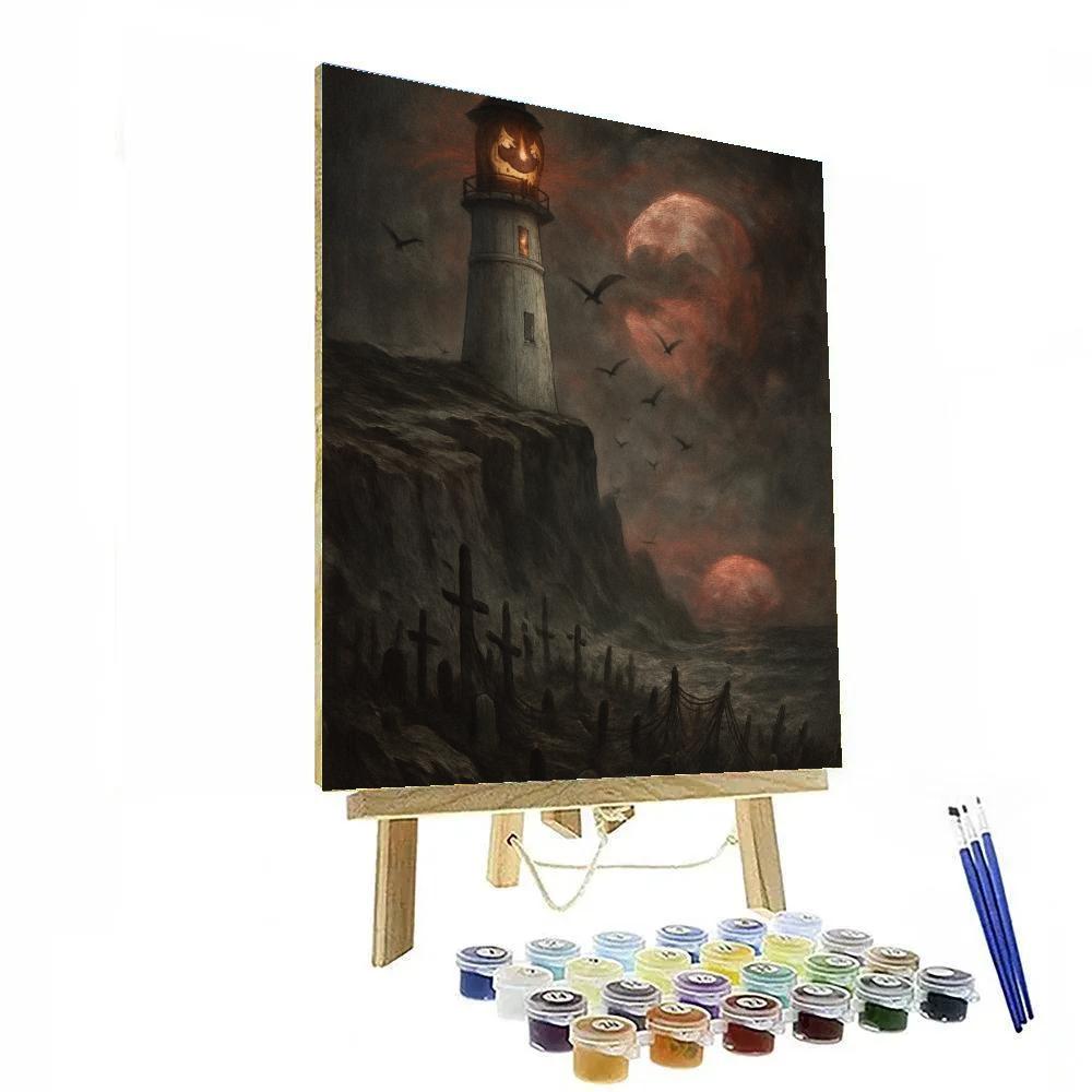 The Pale Lighthouse Of Bone Cove paint by numbers