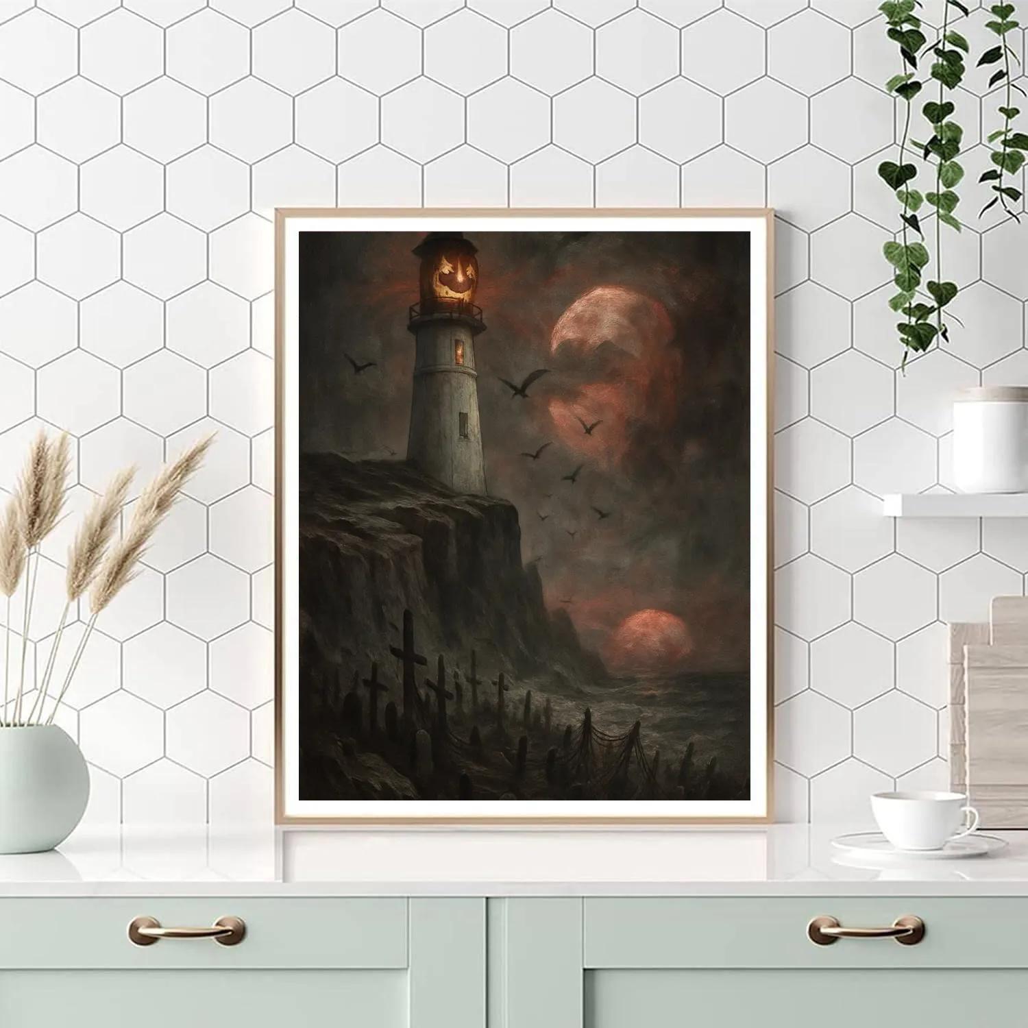 The Pale Lighthouse Of Bone Cove paint by numbers