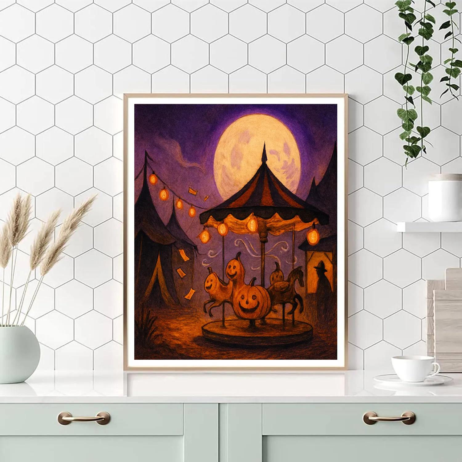 The Lantern Carnival Of Hollow Way DIY paint by numbers
