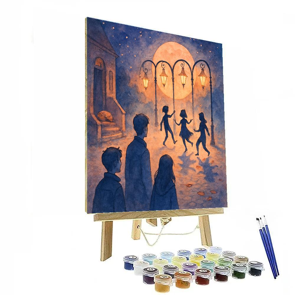Moonlit Borrowed Shadows Numbered painting kits