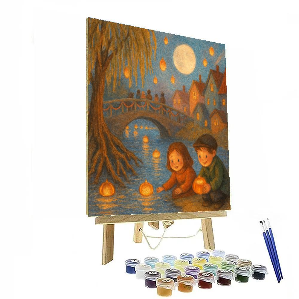 The Willowwick Lantern Festival Painting by numbers kit