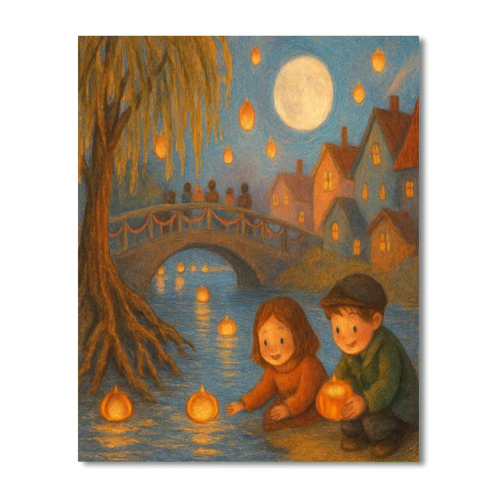 The Willowwick Lantern Festival Painting by numbers kit