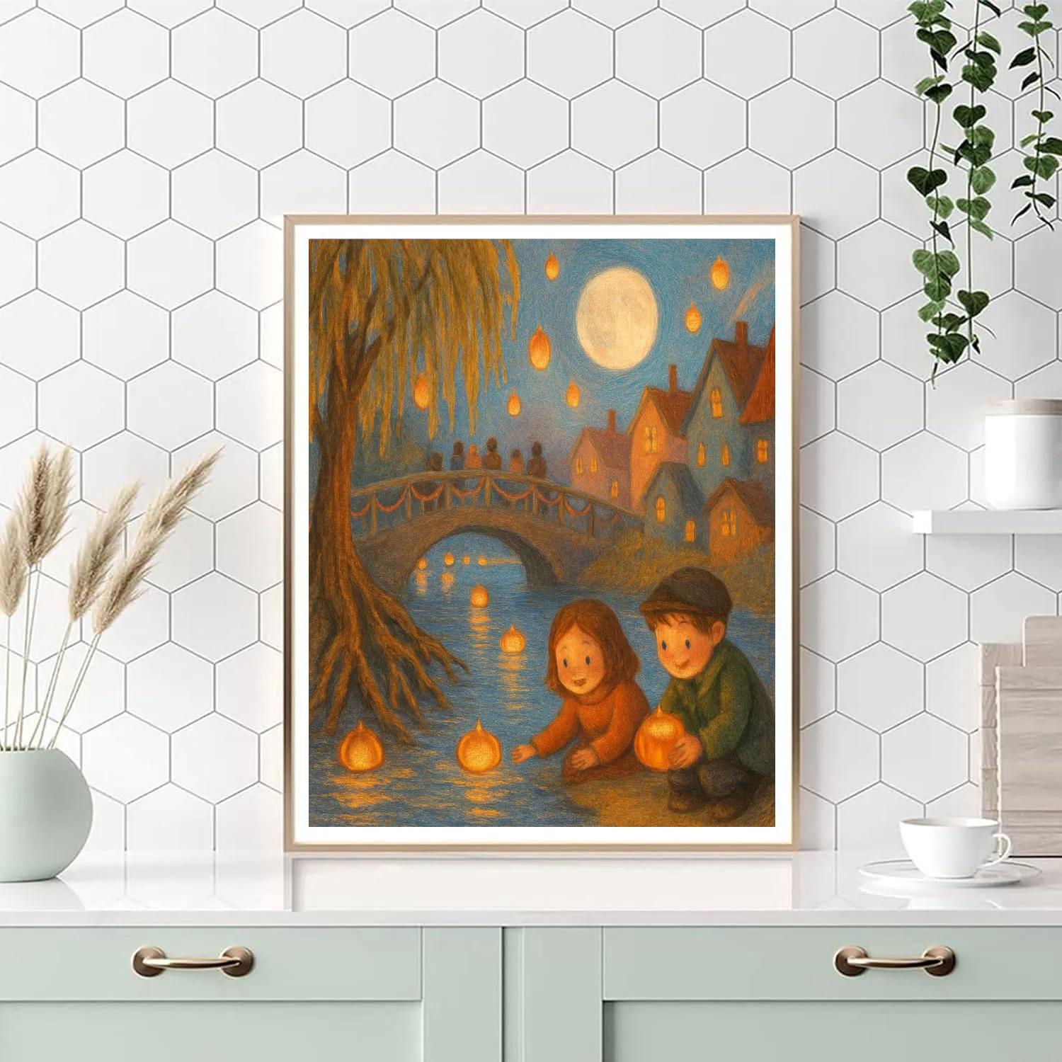 The Willowwick Lantern Festival Painting by numbers kit