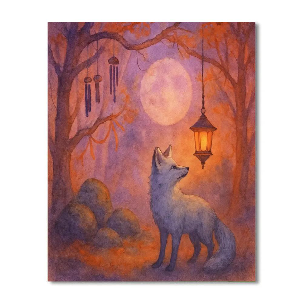 The Lantern Grove Of Echoed Songs Number painting