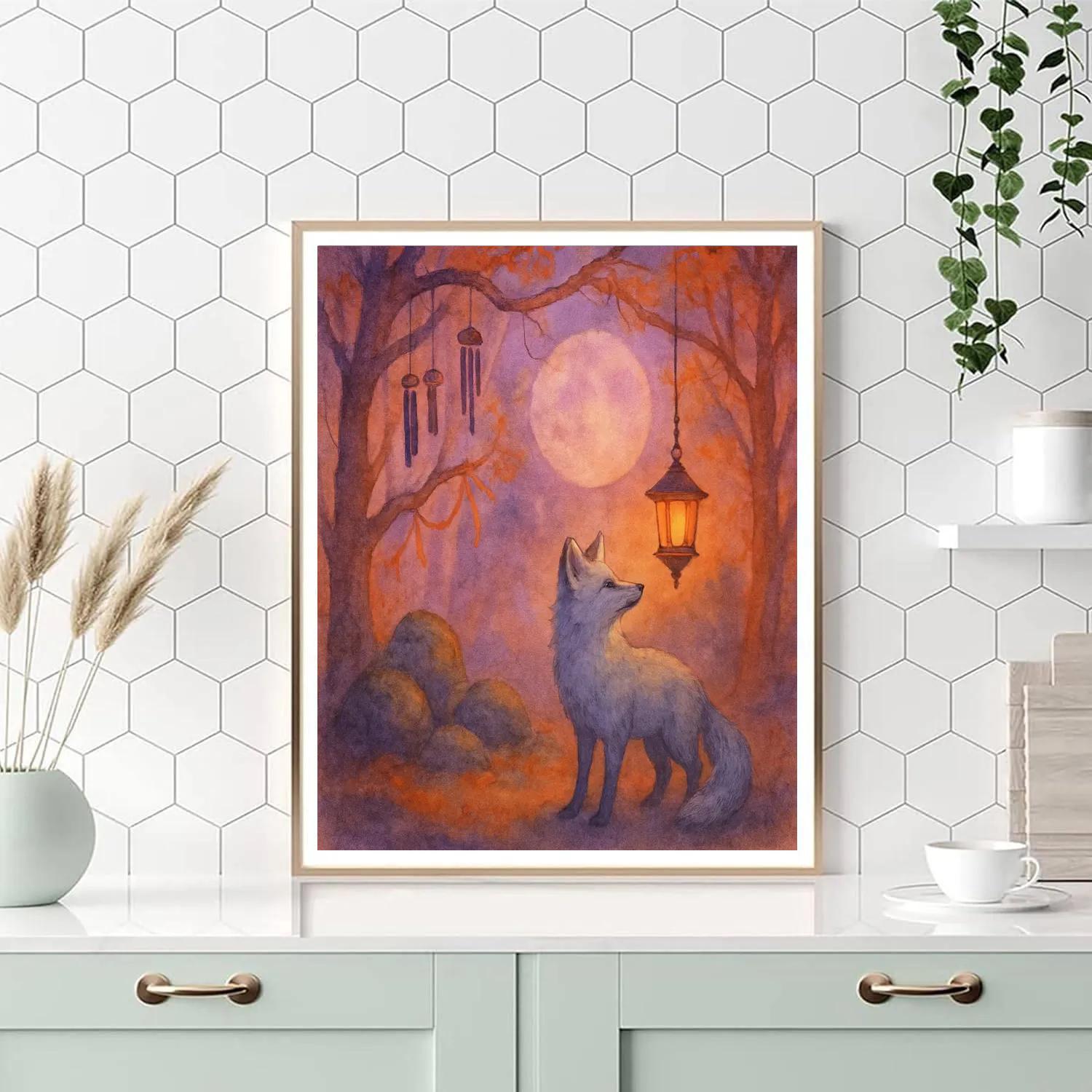 The Lantern Grove Of Echoed Songs Number painting