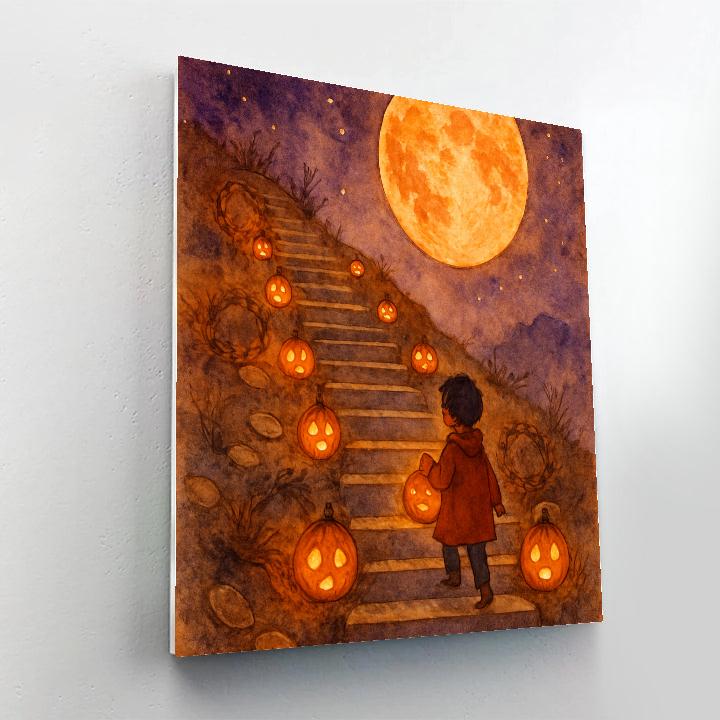 The Lantern Steps Of Old Hollow Numbered painting kits