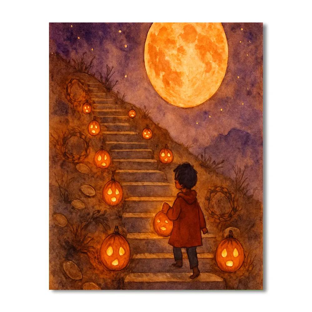 The Lantern Steps Of Old Hollow Numbered painting kits