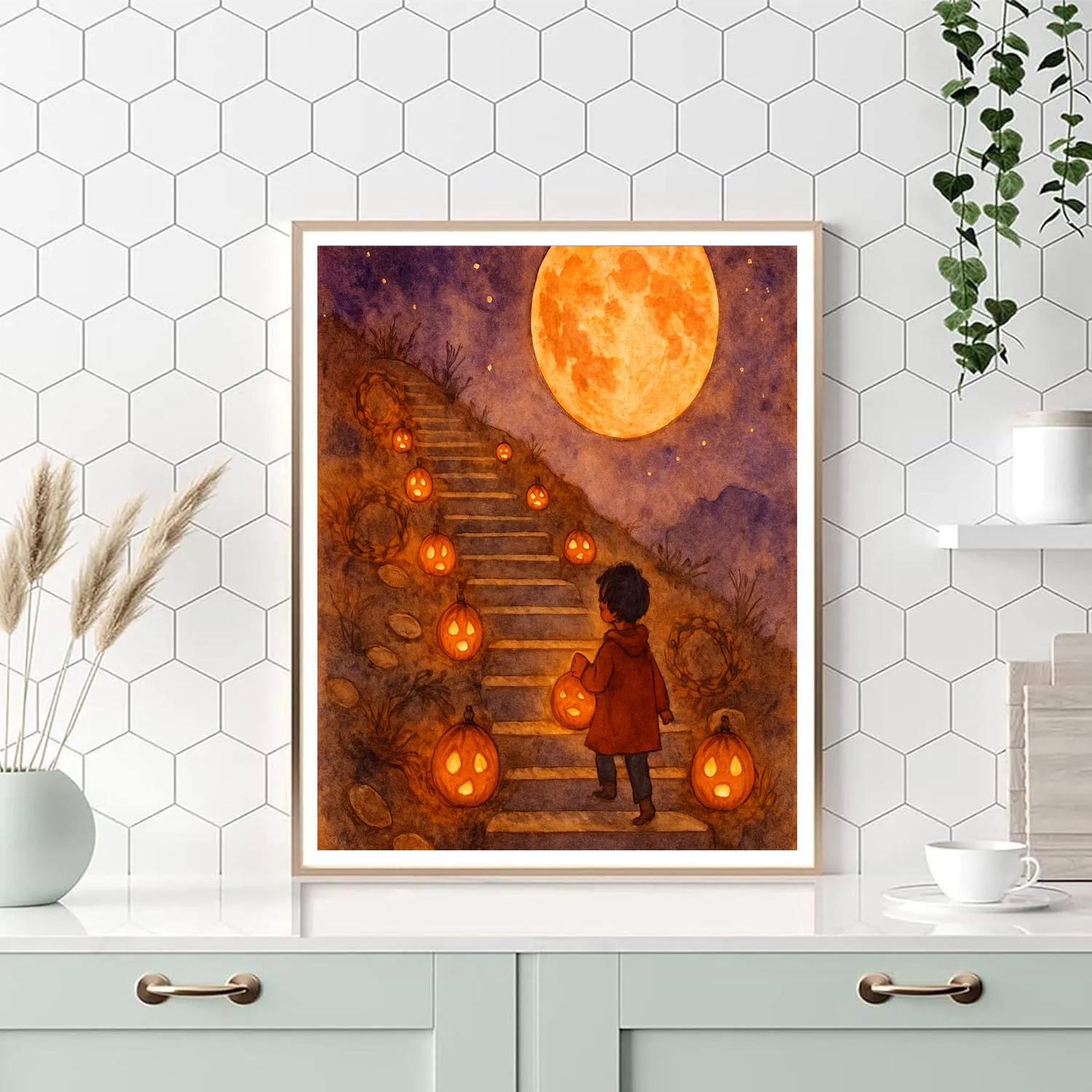The Lantern Steps Of Old Hollow Numbered painting kits