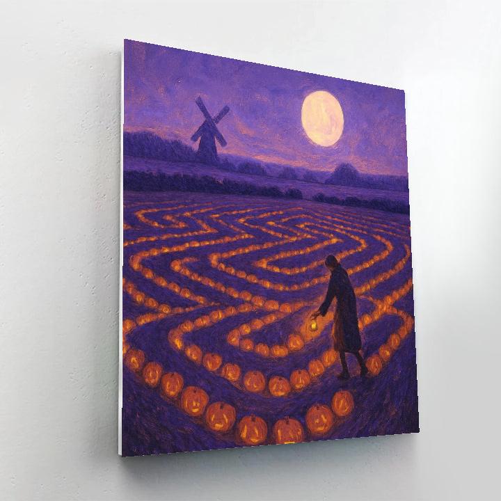 The Lantern Field At Dreadford Hollow Paint by numbers art