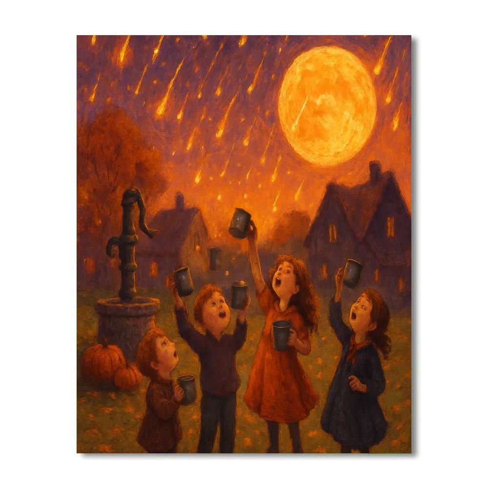 Starfall Over The Haunted Green Number painting