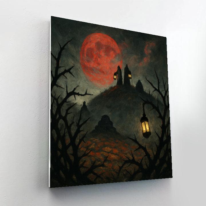 The Lantern Watch At Thorn Hollow paint by number