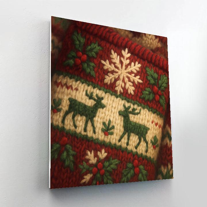 Cozy Knitted Christmas Sweater Patterns Paint by numbers art