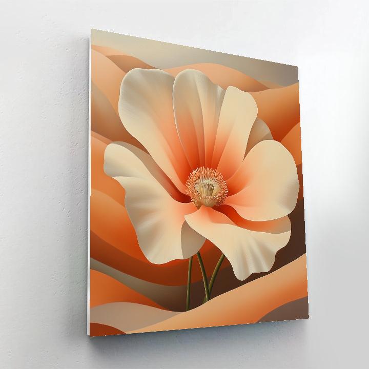 Georgia OKeeffe Inspired Desert Blooms Number painting