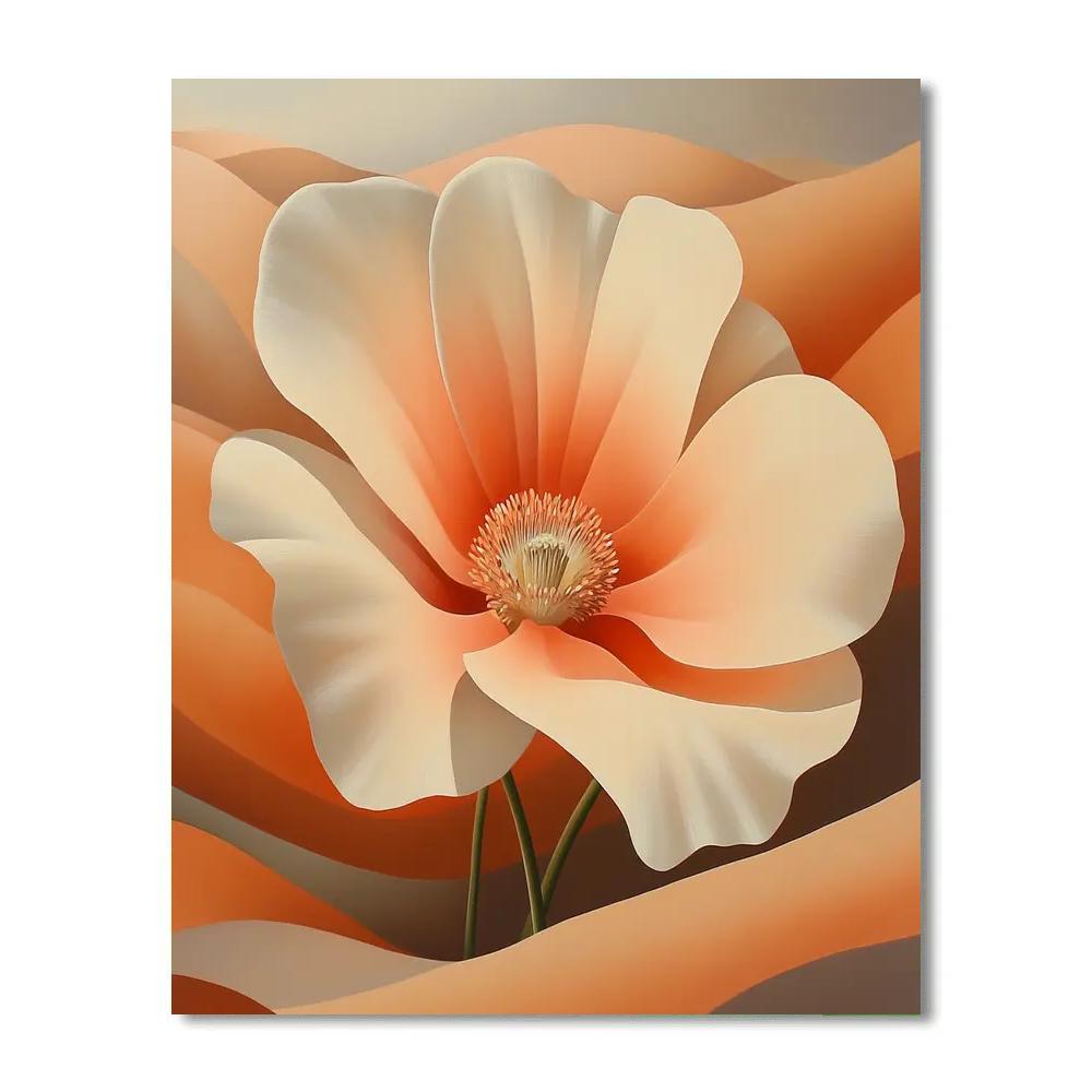 Georgia OKeeffe Inspired Desert Blooms Number painting