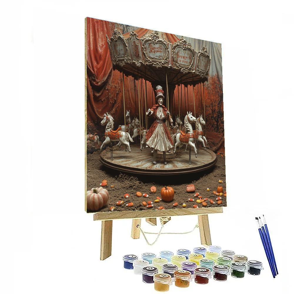 Spooky Carnival Of Lost Toys paint by color