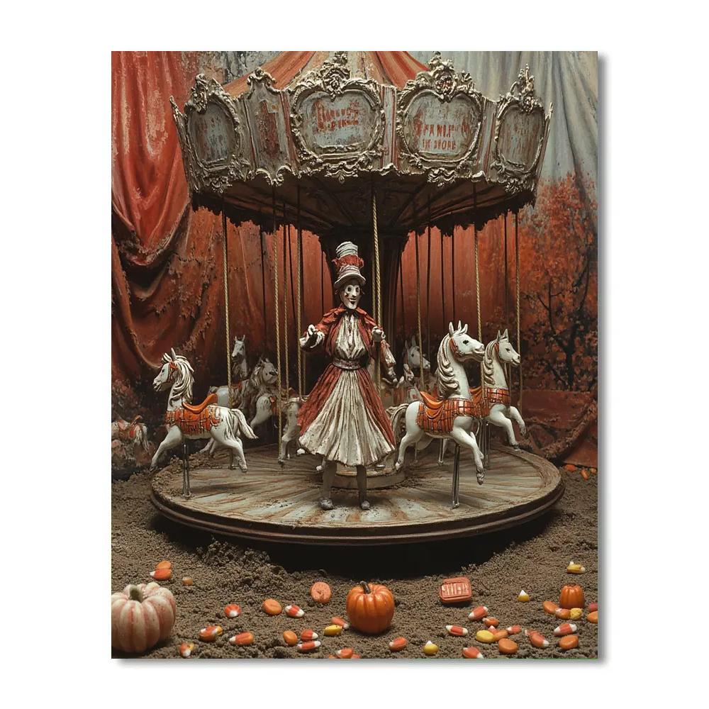 Spooky Carnival Of Lost Toys paint by color