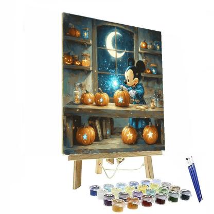 Sorcerer Apprentice Starry Pumpkin Workshop paint by color