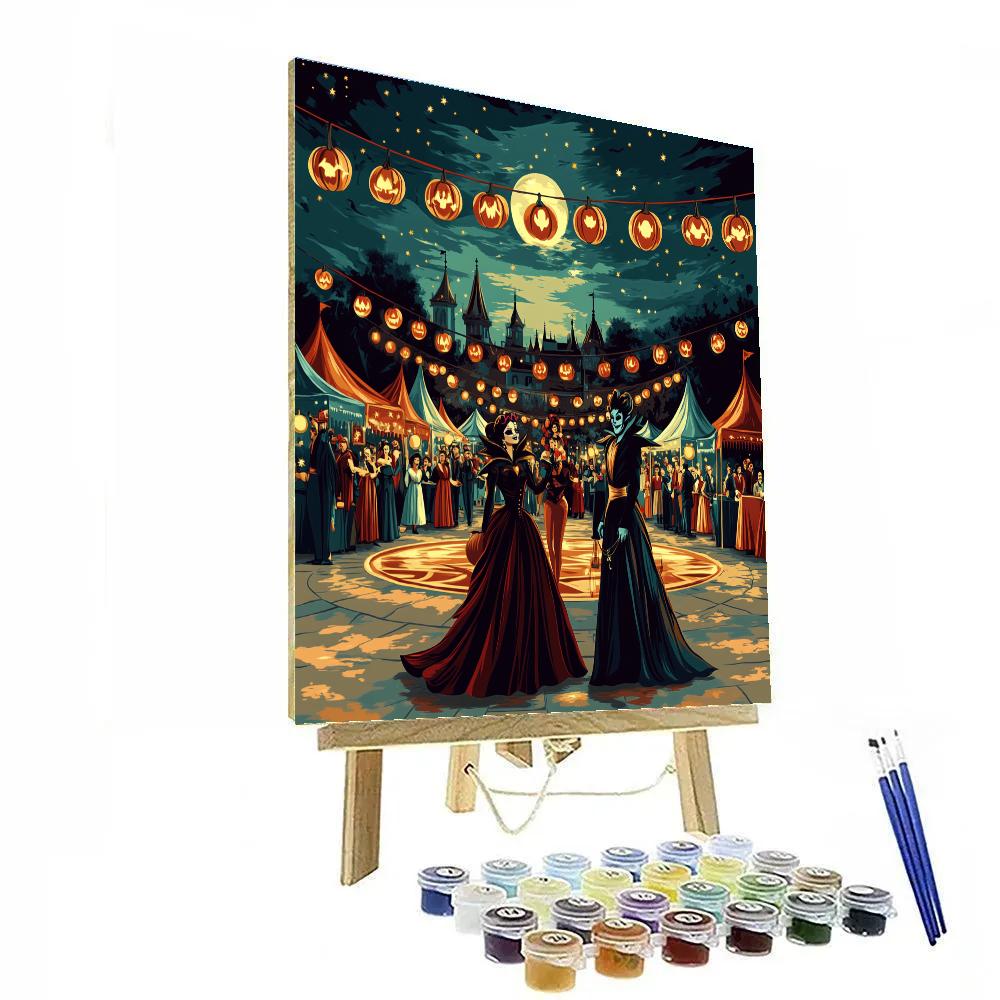 Villains Costume Ball At Midnight Plaza Paint by numbers art