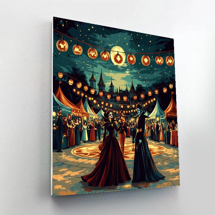 Villains Costume Ball At Midnight Plaza Paint by numbers art