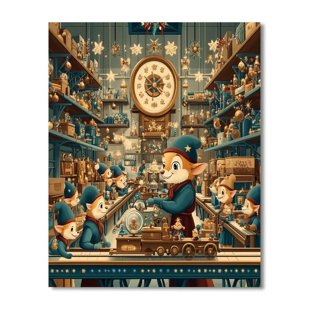 Toy Workshop Wonderland Disney paint by color