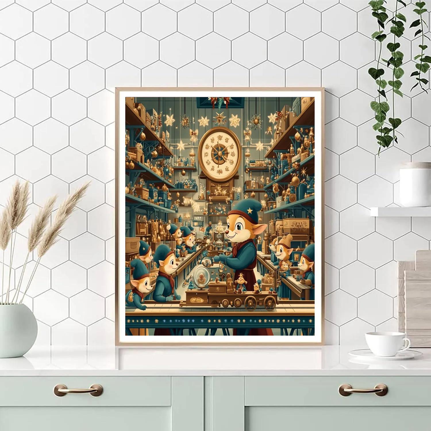 Toy Workshop Wonderland Disney paint by color