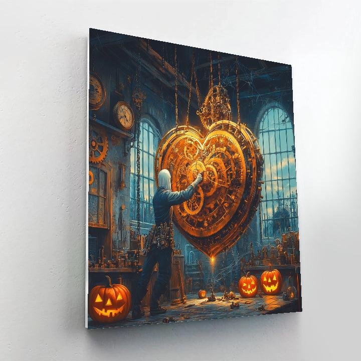 Haunted Clockmaker Midnight Numbered painting kits