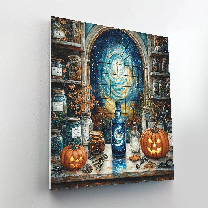 Midnight Apothecary Halloween Elixir Number painting