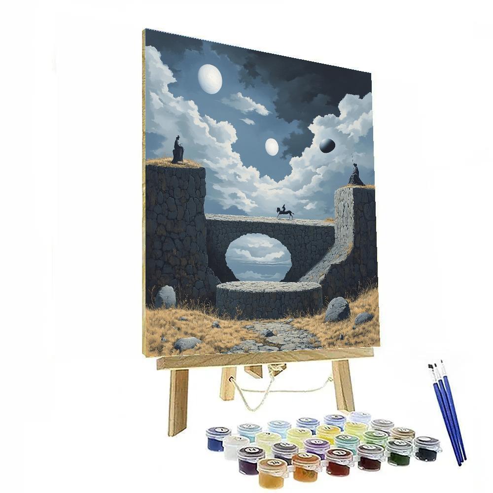 René Magritte Inspired Mythological Fusion paint by numbers