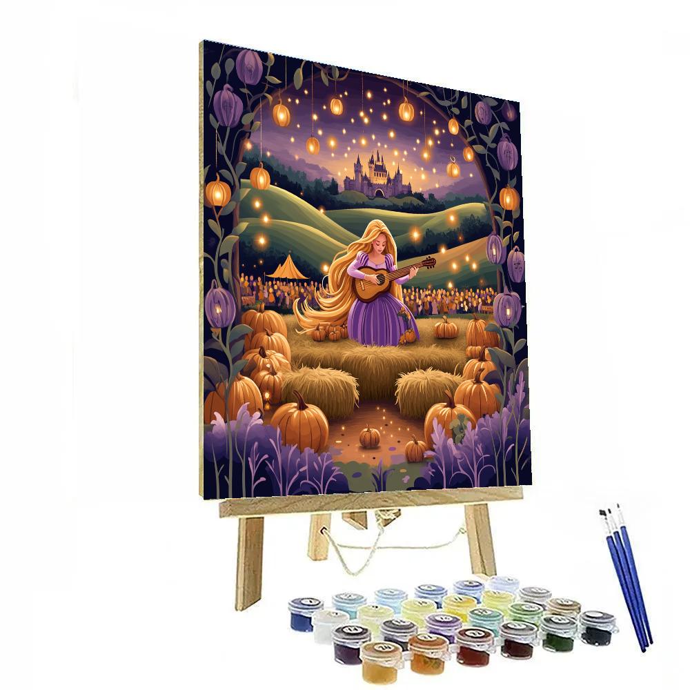 Enchanted Pumpkin Patch Concert With Rapunzel DIY paint by numbers