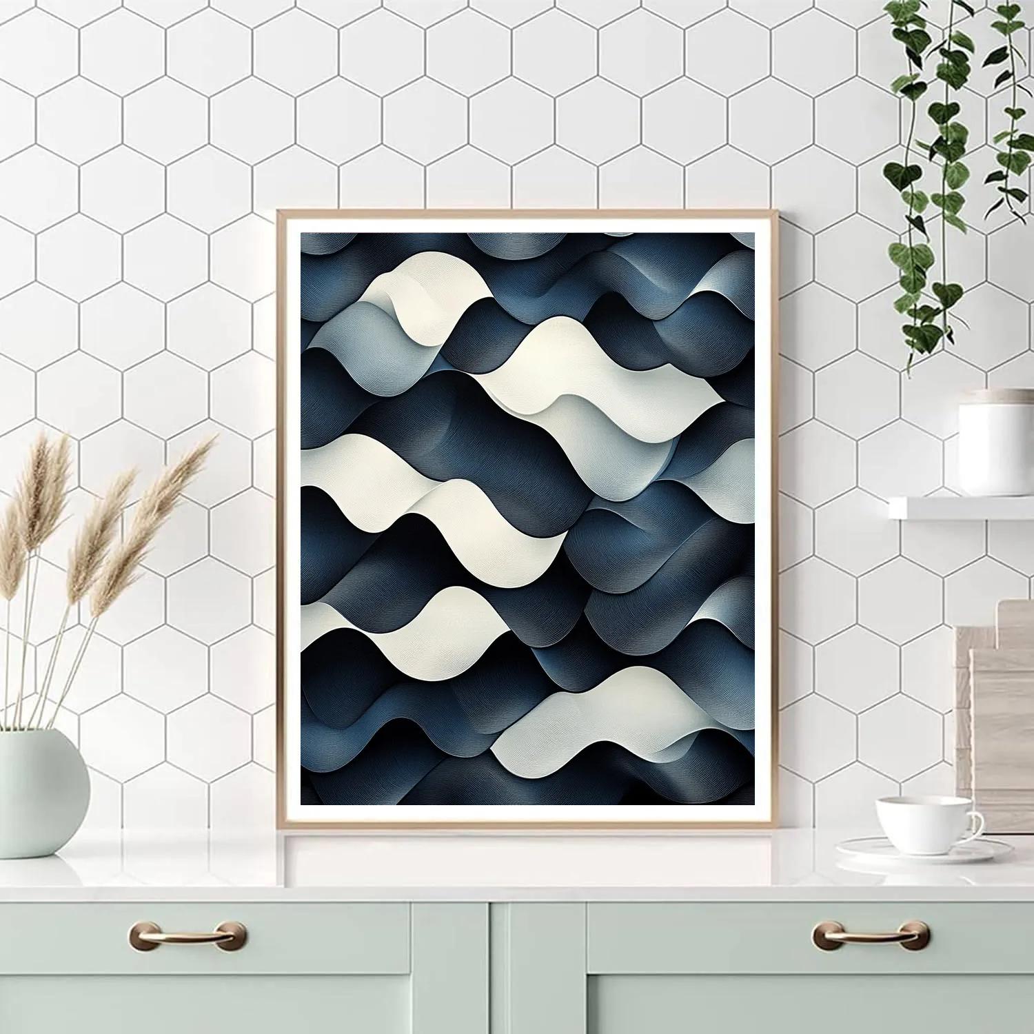 M.C. Escher Inspired Recursive Ocean Of Patterns Number painting