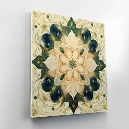 Alphonse Mucha Inspired Luminous Aether Garden Paint by numbers art