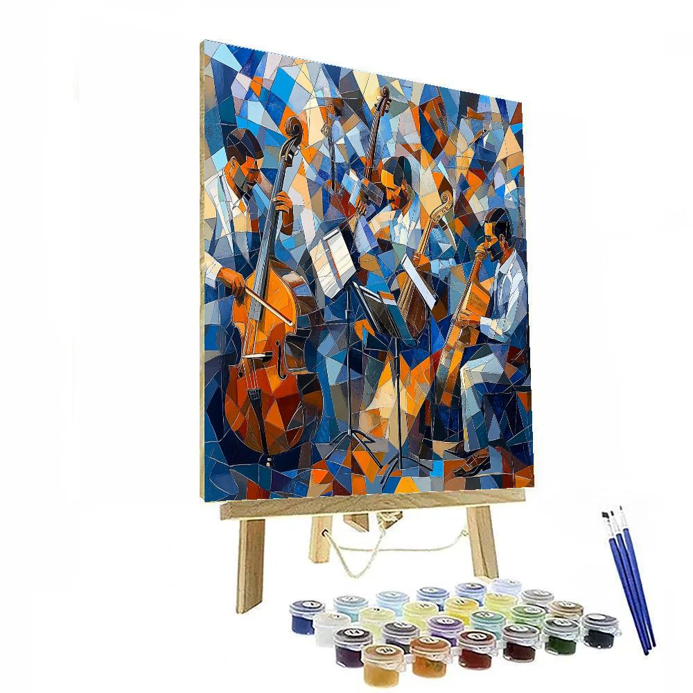 Picasso Inspired Fragmented Musicians Numbered painting kits