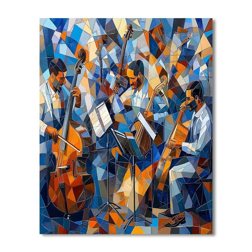 Picasso Inspired Fragmented Musicians Numbered painting kits