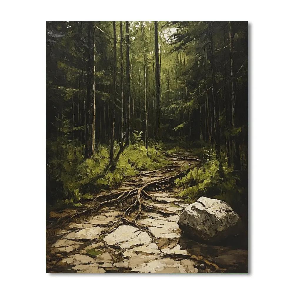 Arthur Lismer Inspired Tangled Undergrowth And Twisted Roots Number painting