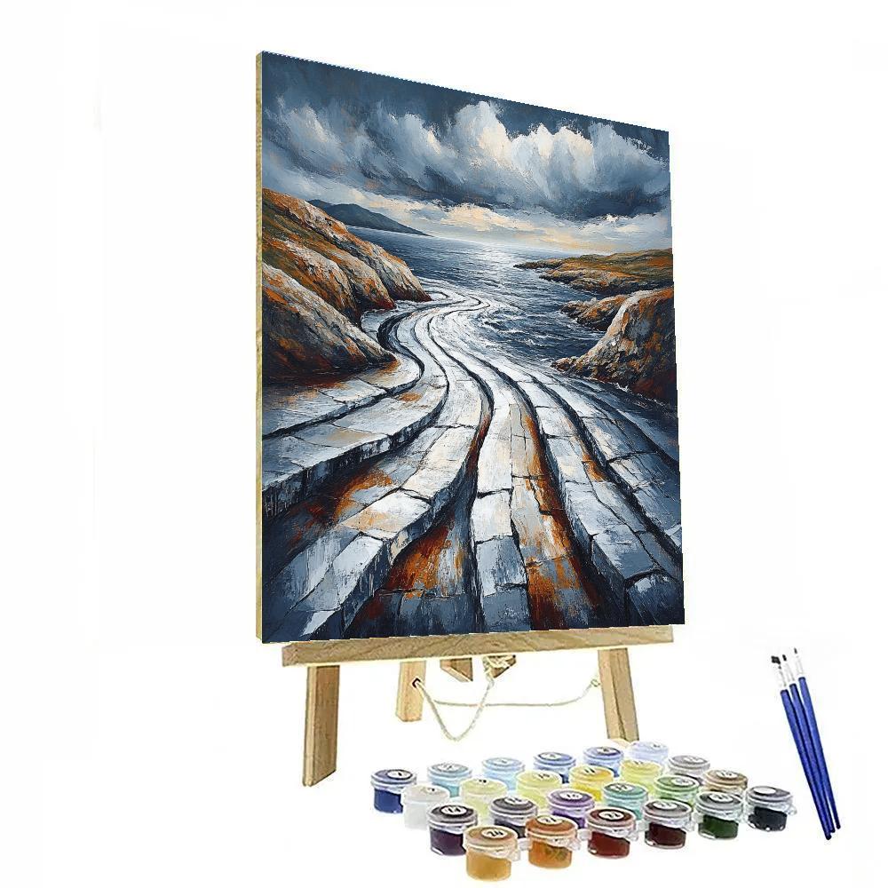 Arthur Lismer Inspired Roiling Sky Over McGregor Channels Numbered painting kits