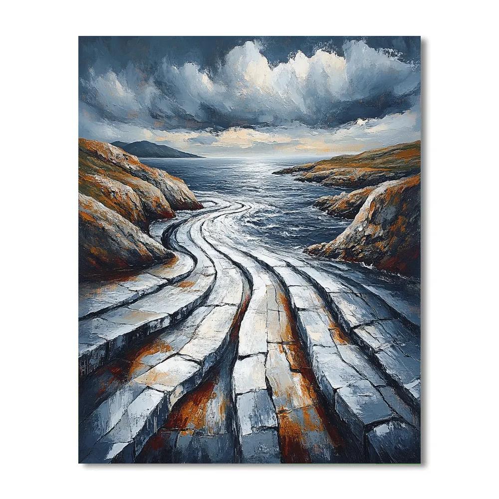 Arthur Lismer Inspired Roiling Sky Over McGregor Channels Numbered painting kits