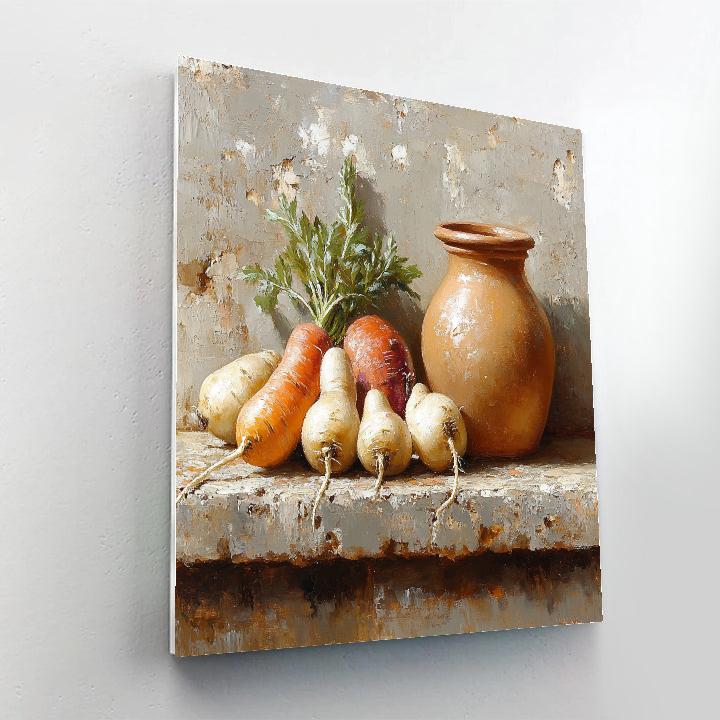 Diego Velázquez Inspired Market Vegetable Bodegon painting number kit