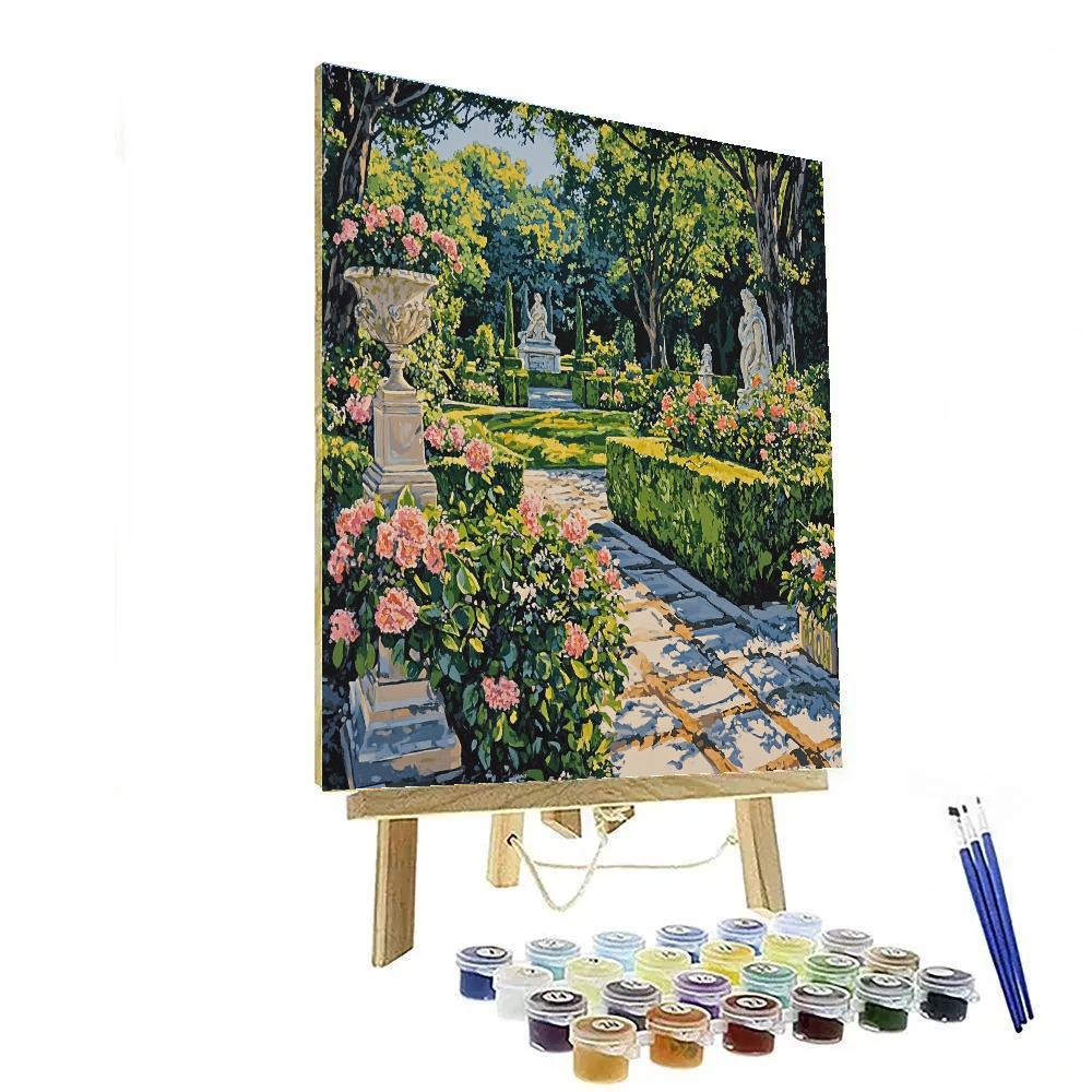 Leonardo Da Vinci Inspired Renaissance Garden painting number kit