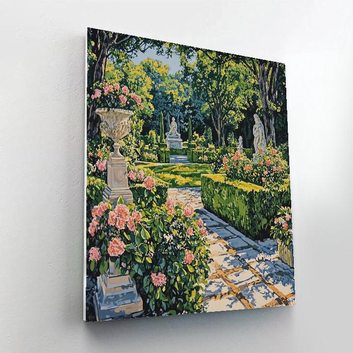 Leonardo Da Vinci Inspired Renaissance Garden painting number kit